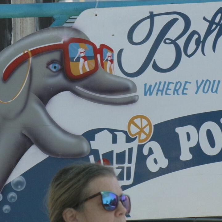 Key West decorations in front of Indiana home